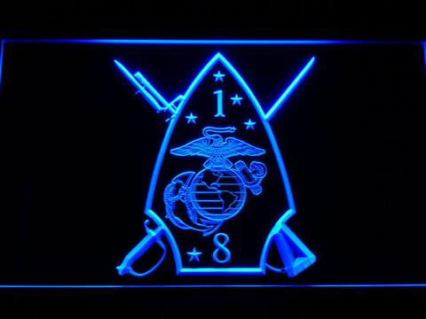 US Marine Corps 1st Battalion 8th Marines LED Neon Sign
